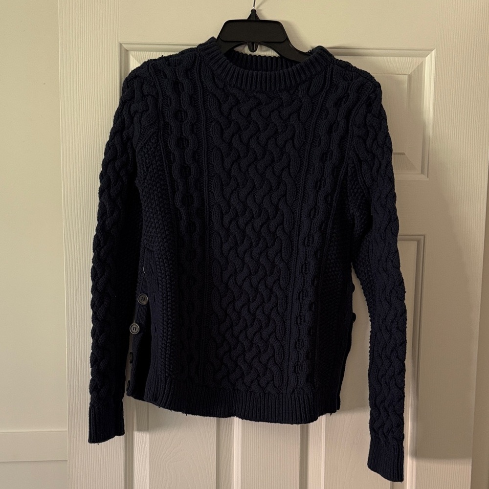 1901 Midnight Cable Knit Sweater